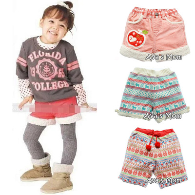 可爱森女系纯棉洋气灯芯绒靴裤