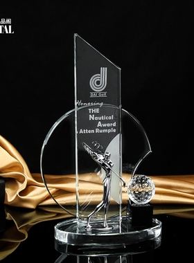 换LOGO高尔夫球奖杯奖牌冠军团体合金定制金银铜比赛颁奖优秀年会