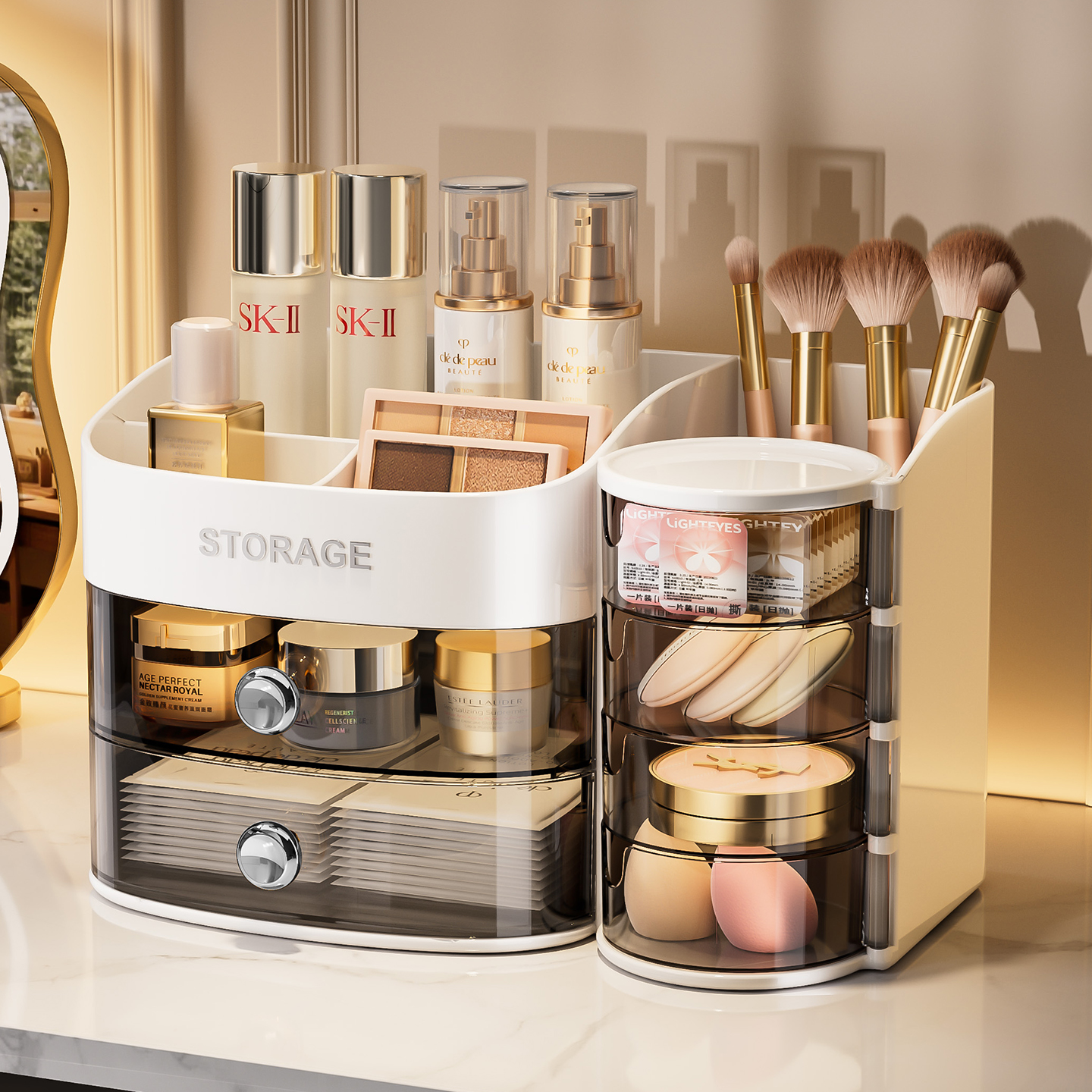化妆品收纳盒大容量护肤品置物架
