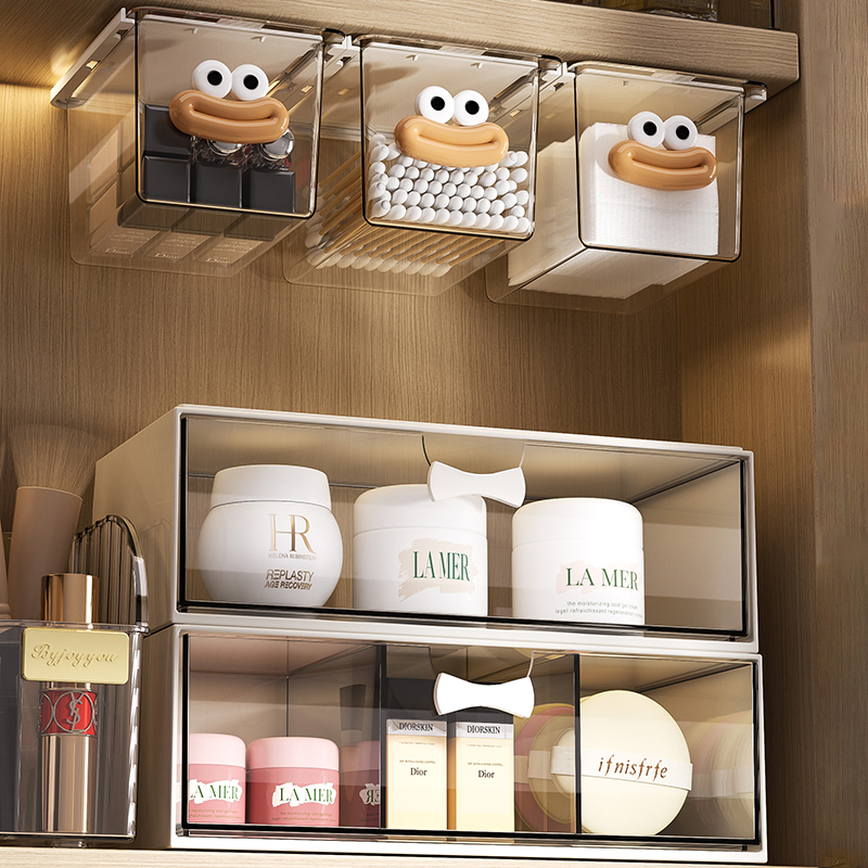 镜柜收纳盒卫生间浴室柜内神器