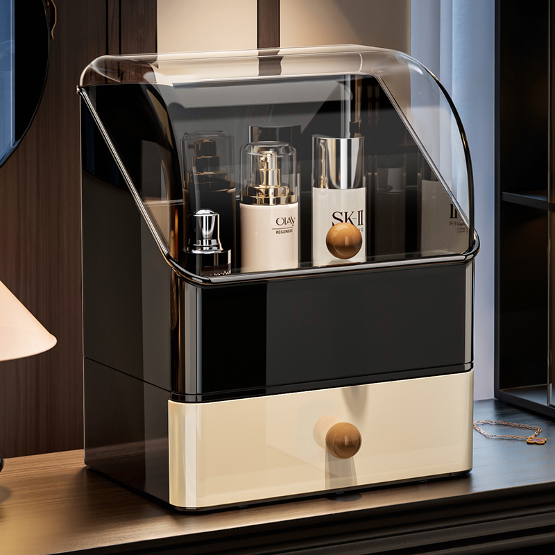 化妆品收纳盒梳妆台中古风