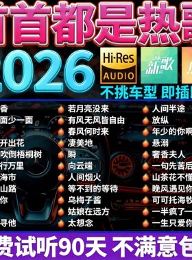 2026抖音流行歌曲车载音乐U盘高音质无损流行网络热门歌曲音乐MP3