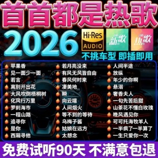 2026抖音流行歌曲车载音乐U盘高音质无损流行网络热门歌曲音乐MP3