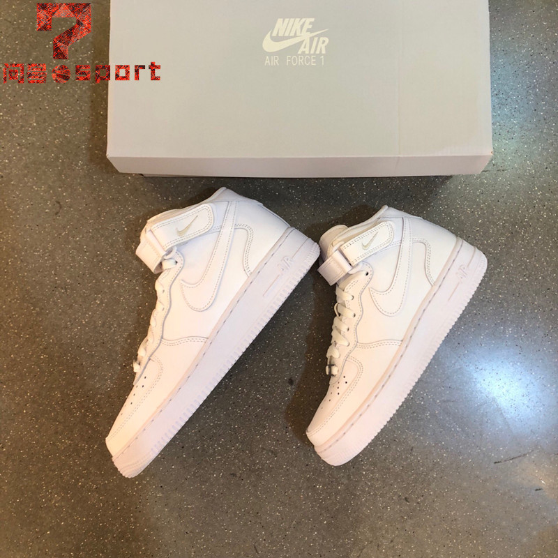 耐克Air Force 1 AF1空军一号纯白男女中帮板鞋315123 CW2289-111-封面