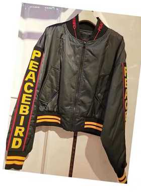 2023年春款A6BB84105凤凰合作拼接短外套显瘦夹克A6BB8410589