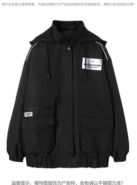 2020冬鸟outlets工装风棉服女AWAB8471316立领小个子ins拉链街头