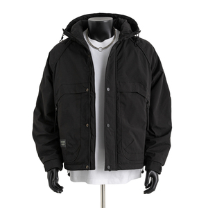 新款加厚保暖棉衣连帽夹克棉服大码2501P110图片