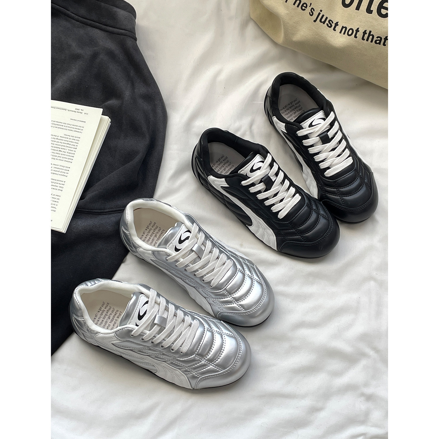 爆款软底复古休闲鞋女2026春季新款百搭透气圆头轻便运动鞋女板鞋,女鞋,时尚休闲鞋,淘宝优惠券,粉丝福利购,淘宝优惠卷