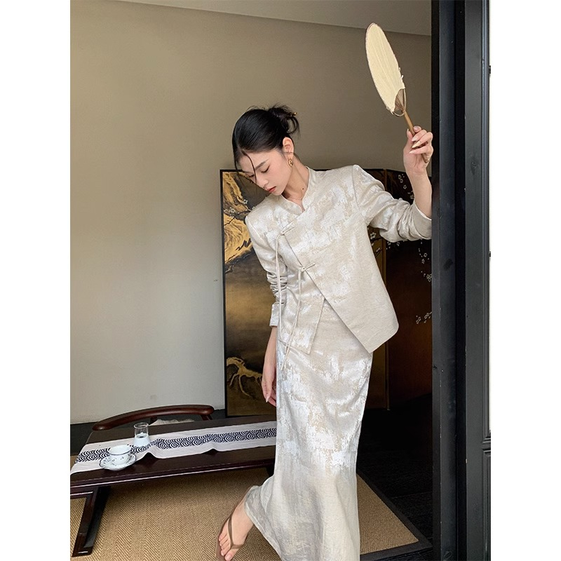 新中式两件套装女早春国风