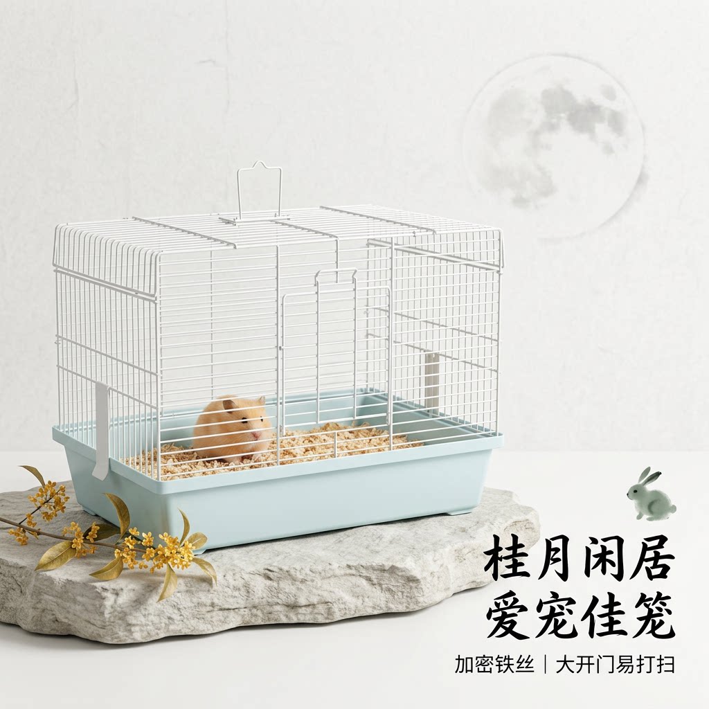 全套通用小宠别墅花枝鼠金丝熊便宜仓鼠47基础笼超大豪华加高底盘图片