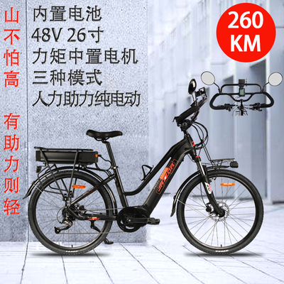 JAZZDA力矩中置驱动电动助力旅自行车脚踏通勤单车E-BIK bicycle