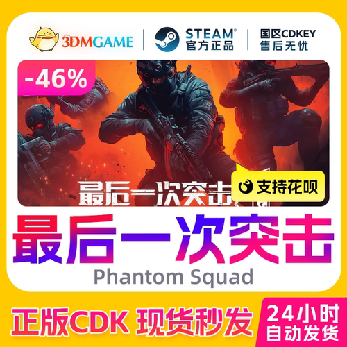 Steam正版激活码 最后一次突击 Phantom Squad 国区现货 CDKEY