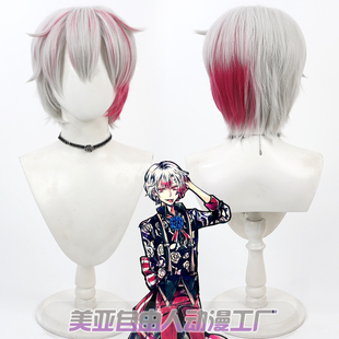 【自由人】恶魔执事与黑猫 Amon 阿蒙里德cos假发魔神-侯爵银白色