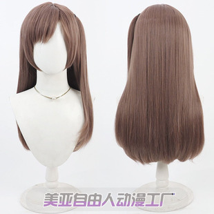 美亚自由人 胜利女神妮姬 NIKKE 娜嘉cos假发棕色一体辫