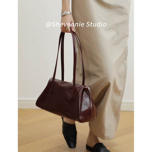 通勤手提真皮托特包shevennie