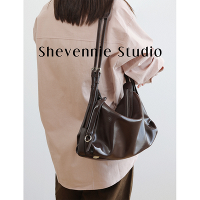 Shevennie2025牛皮大容量托特包