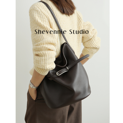 小众设计休闲慵懒头层牛皮手提包