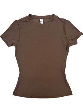 Rara健身新款瑜伽服修身显瘦T恤短袖上衣高弹轻薄吸汗透气速干衣