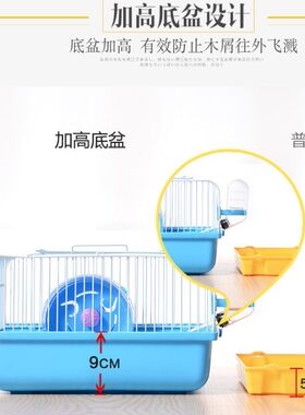 夏季外出笼通风不闷热无潮气出游临时笼可放小窝有水壶小零食碗