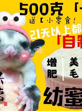 蜜袋鼯粮食幼蜜冲泡主粮主食弃养天然粮增肥离乳鼠鼬专业HPW+BML