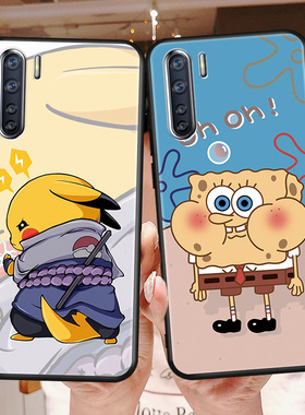 皮卡丘适用oppoa91手机壳a91OPPO保护套opopa防摔0pp0a磨砂0ppoa软硅胶opa男女opp0a个性oppa时尚pcpm00外