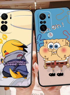 皮卡丘适用于红米k40pro手机壳k40磨砂M2012K11C硅胶miuiK40卡通红迷K4opro男款xiaomiK40pro个性M2012K11AC