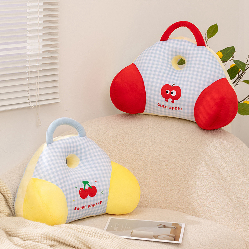 可爱多巴胺抱枕办公室座椅腰靠护腰久坐神器学生宿舍椅子靠背靠枕