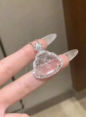 小红薯爆款925通体银镶嵌吊坠