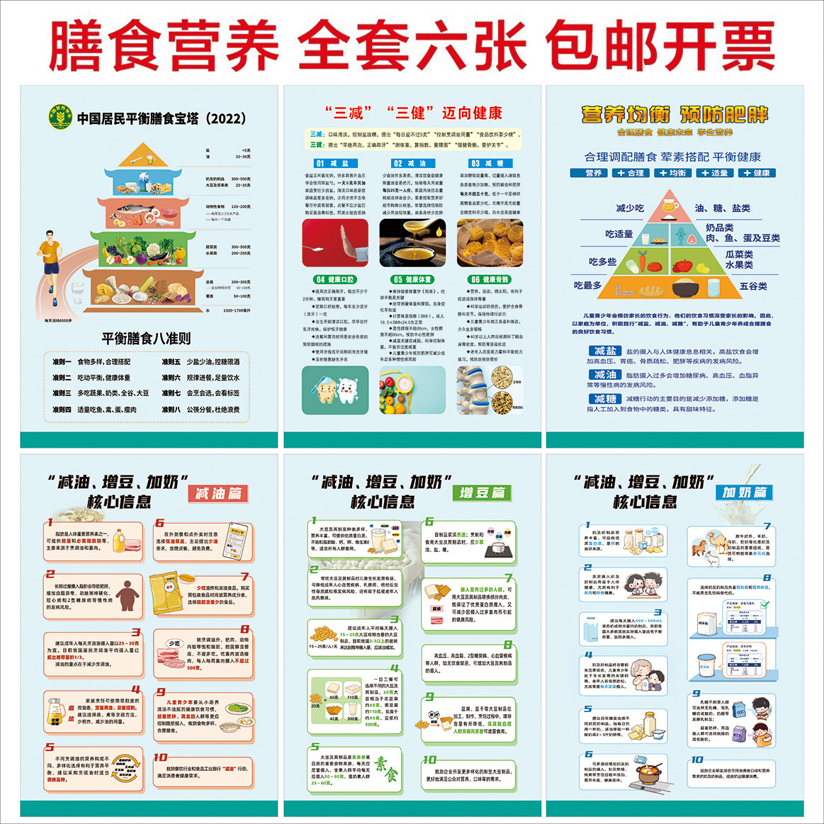 全民营养周海报防水合理膳食饮食