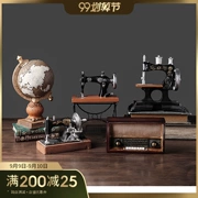 Retro hoài cổ máy may cửa hàng thanh trang trí phong cách Mỹ quán cà phê đồ nội thất cửa hàng quần áo nhỏ đồ trang trí thủ công - Trang trí nội thất