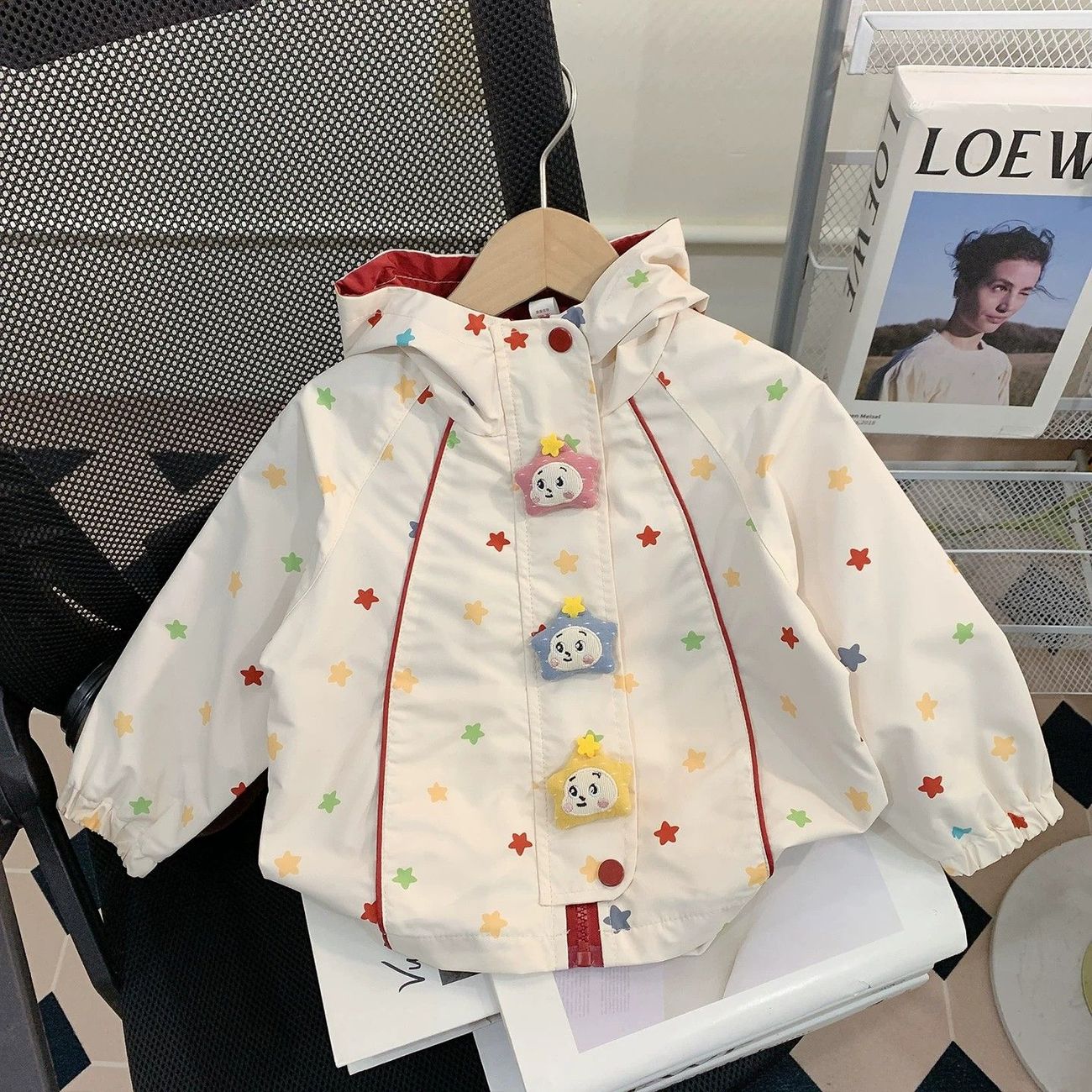 女童秋冬防水防风夹棉冲锋衣