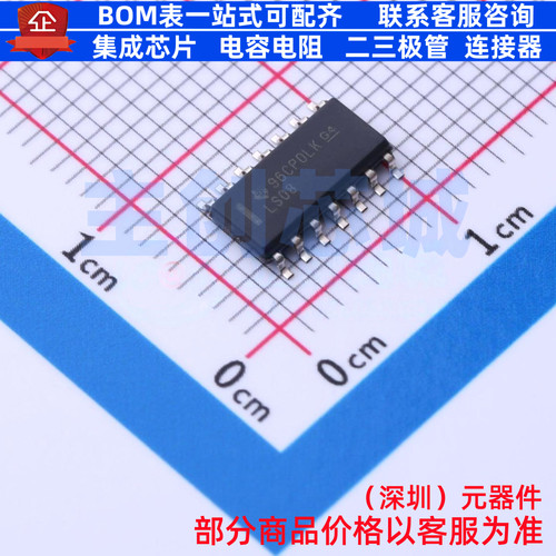 逻辑门 SN74LS08D SOIC-14 TI/德州 电子元器件配单全新原装