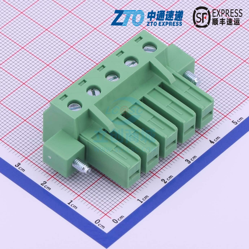 插拔式接线端子 KF2EDGSKM-7.62-5P P=7.62mm KEFA(科发)