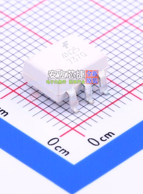晶体管输出光耦 4N25SM SOP-6-2.54mm onsemi(安森美) 电子元器件