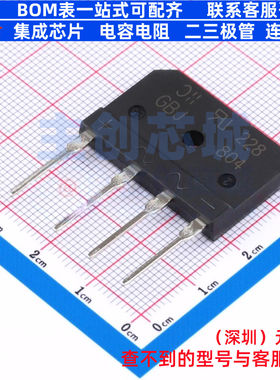 整流桥 GBJ804-F GBJ DIODES(美台) 电子元器件配单全新原装