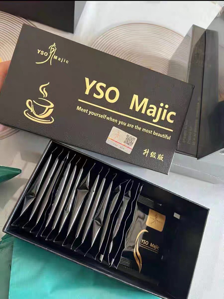 yso黑金咖啡加强升级版速溶蜜桃闪闪奶咖微商小红书同款