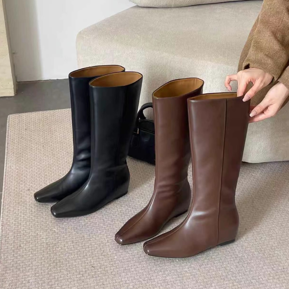 基地88-60英伦风长筒靴子