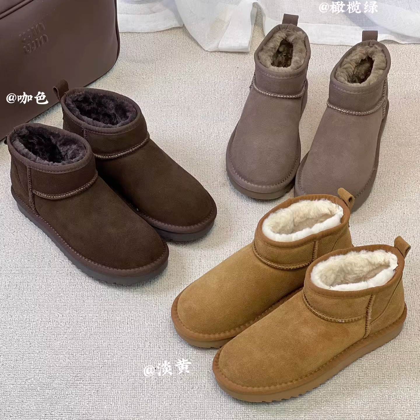 真皮厚底雪地靴女2025新款冬季