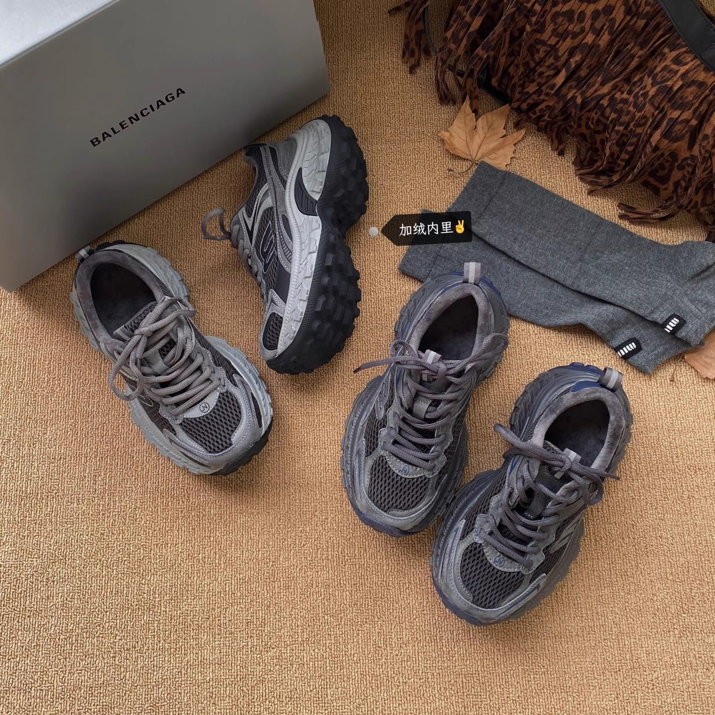 增高真皮老爹鞋女2025春季新款