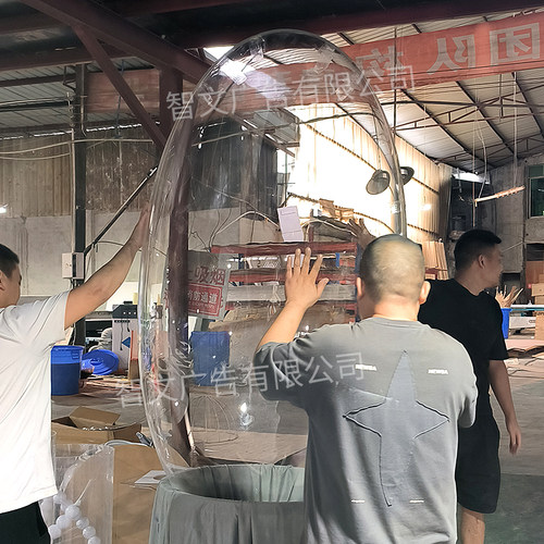 亚克力空心防尘展示罩弧形透明
