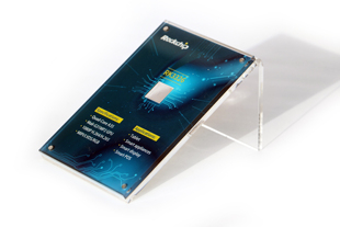 芯片展示架种子干花原料陈列架亚克力热弯桌牌夹纸强磁台卡