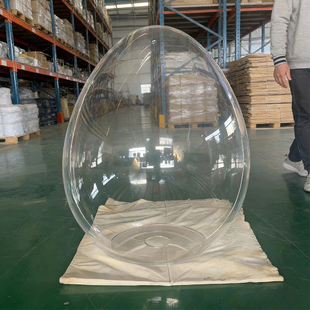 亚克力椭圆半球罩异型定制透明鸡蛋鸭蛋发光超大灯泡大型防尘罩