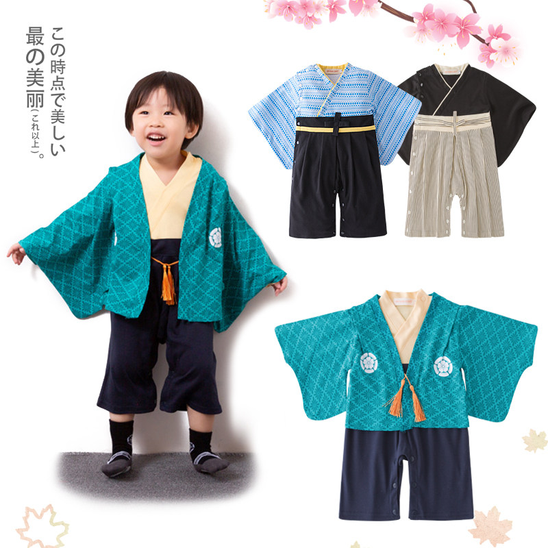 春秋长袖男童和服男宝宝日系哈衣 婴儿连体爬服,童装/婴儿装/亲子装,连身衣/爬服/哈衣,淘宝优惠券,粉丝福利购,淘宝优惠卷