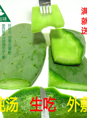正宗米邦塔新鲜可食用仙人掌药用外敷煮水内服绿色蔬菜可美容灌肤