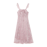 现货刺绣暮云纱连衣裙有买家秀262A-S140P90K148＋外搭P115K168，女装连衣裙，Yologo