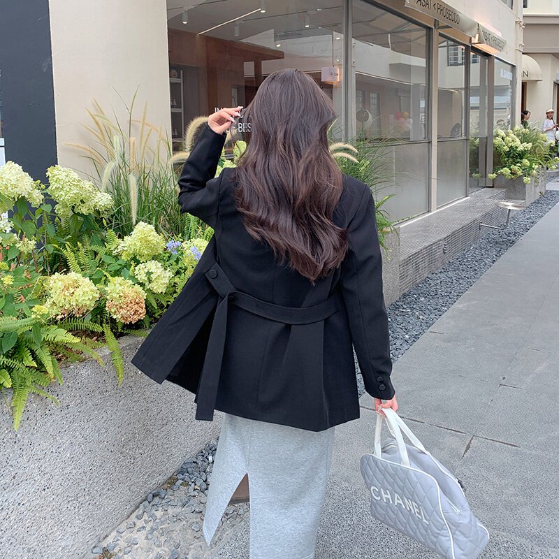 【2022秋】大货已出腰带系带开叉西装262A-S180-P115-K168，女装西装，Yologo