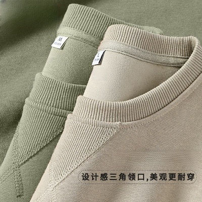 新款重磅圆领卫衣男上衣