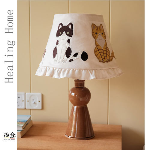 高级感可爱猫咪卧室床头灯