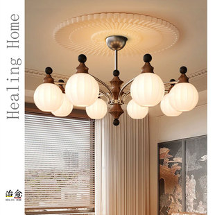 法式 魔豆灯高级感设计师灯具J888 中古风卧室吊灯复古大厅2024新款