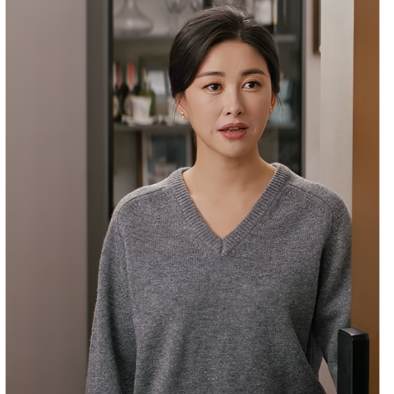 他为什么依然单身朱珠顾叶嘉同款衣服羊毛灰色针织衫女装秋冬毛衣